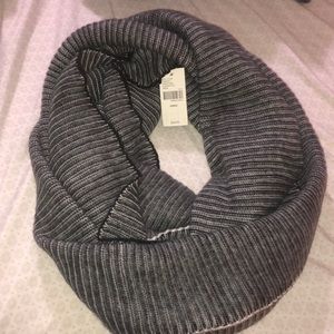 Striped Knit Infinity Scarf